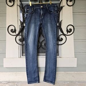 Demon & Hunter Men's Slim Fit Jeans w/ Union Jack Flag English Flag - M